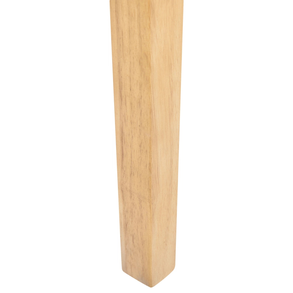 Set di 2 sedie da pranzo bianche con gambe in legno ecopelle moderne