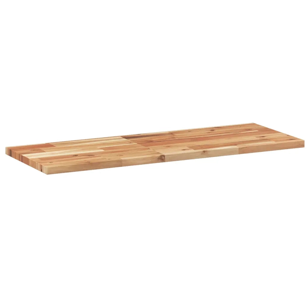 Piano Tavolo Rettangolare 100x30x2 cm Legno Massello di Acacia