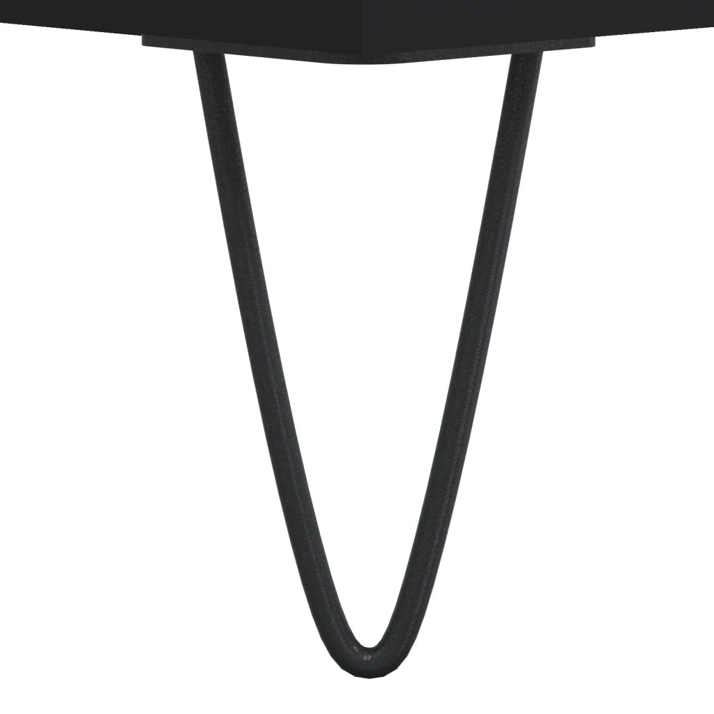Tavolino da Salotto Nero 55x55x36,5 cm in Legno Multistrato 830757