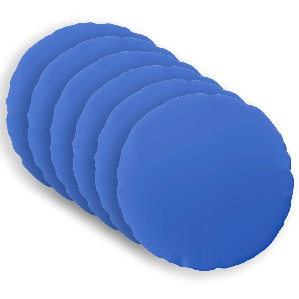 Federa 6 pcs HEERLEN Blu Reale Ø 50 cm Poliestere 922672