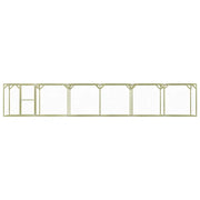 Pollaio 1,5x9x1,5 m in Legno di Pino Impregnato 278406