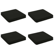 Cuscini per Sedia in 4 Pezzi VUGHT 4 pcs 100% Poliestere Nero 946224