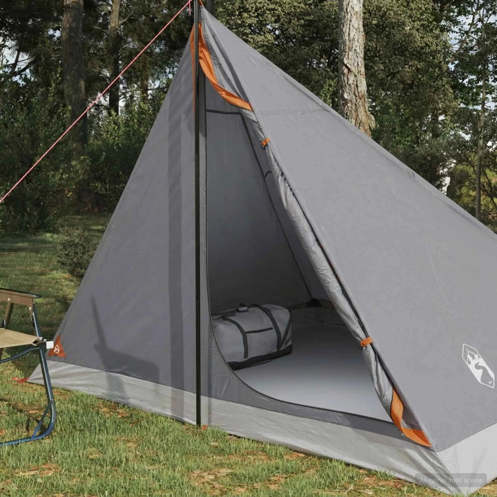 Tenda da backpacking Grigio e arancione 4 persone 42018561