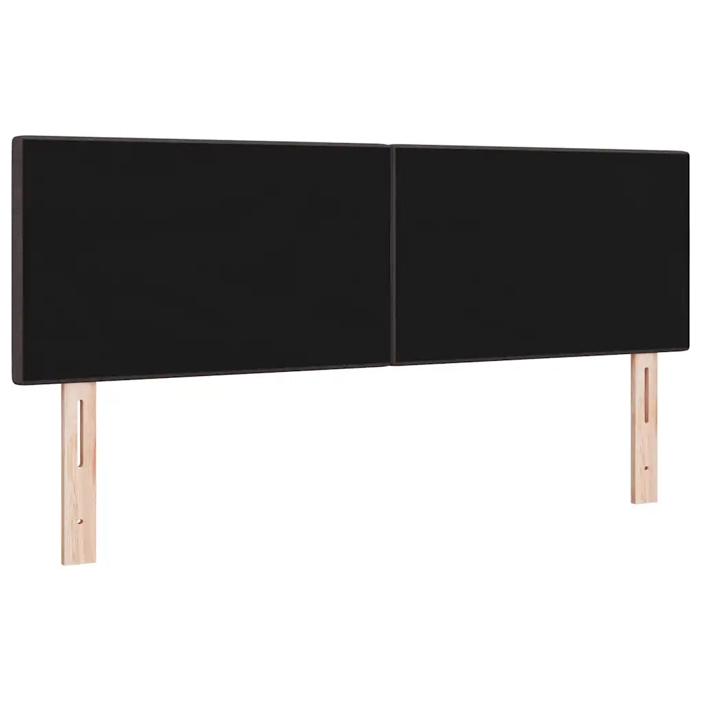 Testiera regolabile in altezza Marrone Scuro 144 cm Tessuto 42007153