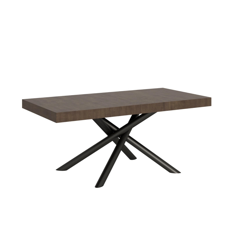 Tavolo allungabile 90x180/284 cm Famas telaio Antracite - Noce