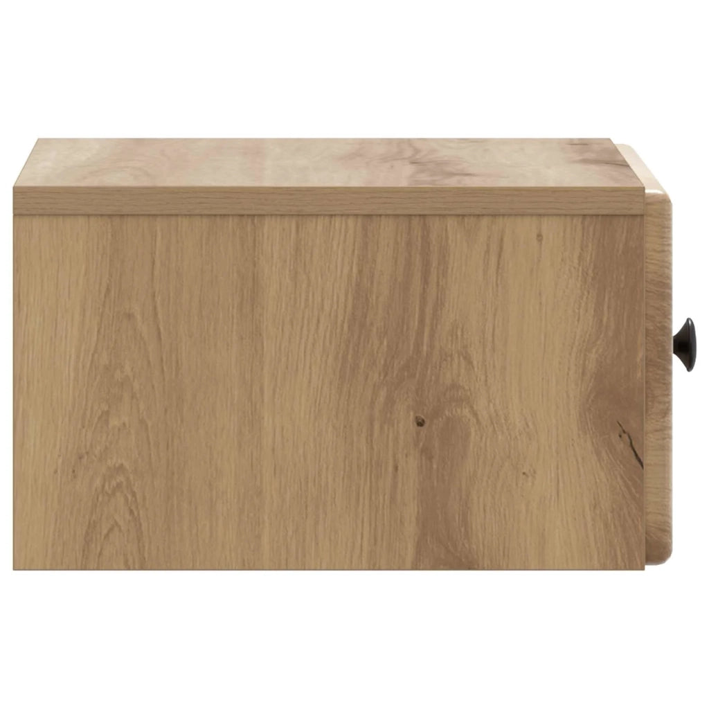 Mobiletto da notte a muro con cassetto 2 pcs Rovere Artigianale 899124