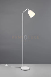 BUDDY PIANTANA METALLO BIANCO CON PARALUME BIANCO H. 148CM 1 LUCE ATTACCO E27