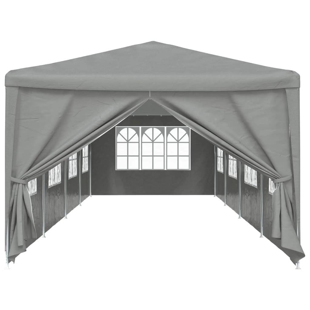 Tenda Party 1200 x 300 x 255 cm Grigio Chiaro PE e Acciaio 42033003
