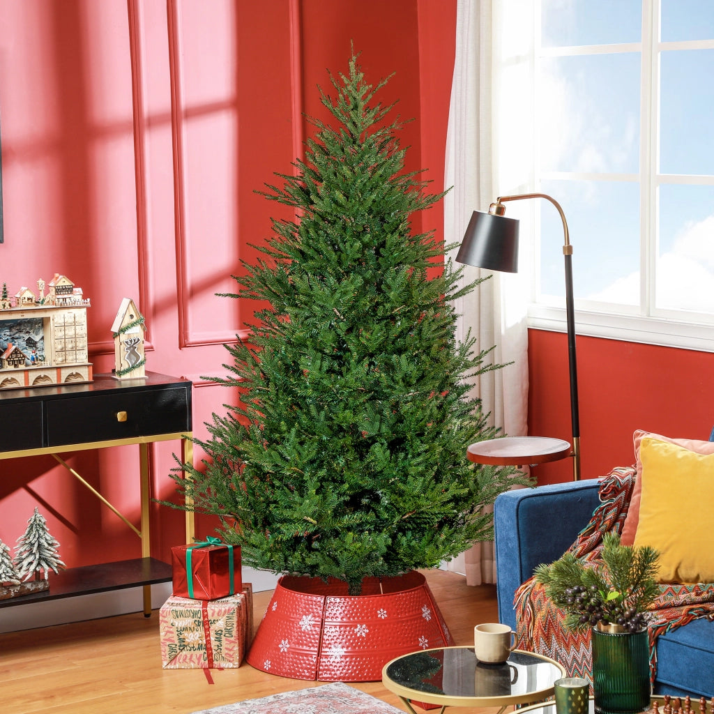 Albero di Natale 183 cm ¨C zephmum ¨C Realistico plastica antincendio con supporto