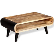 Tavolino da CaffÃ¨ in Legno Grezzo di Mango 90x55x39 cm cod mxl 60551