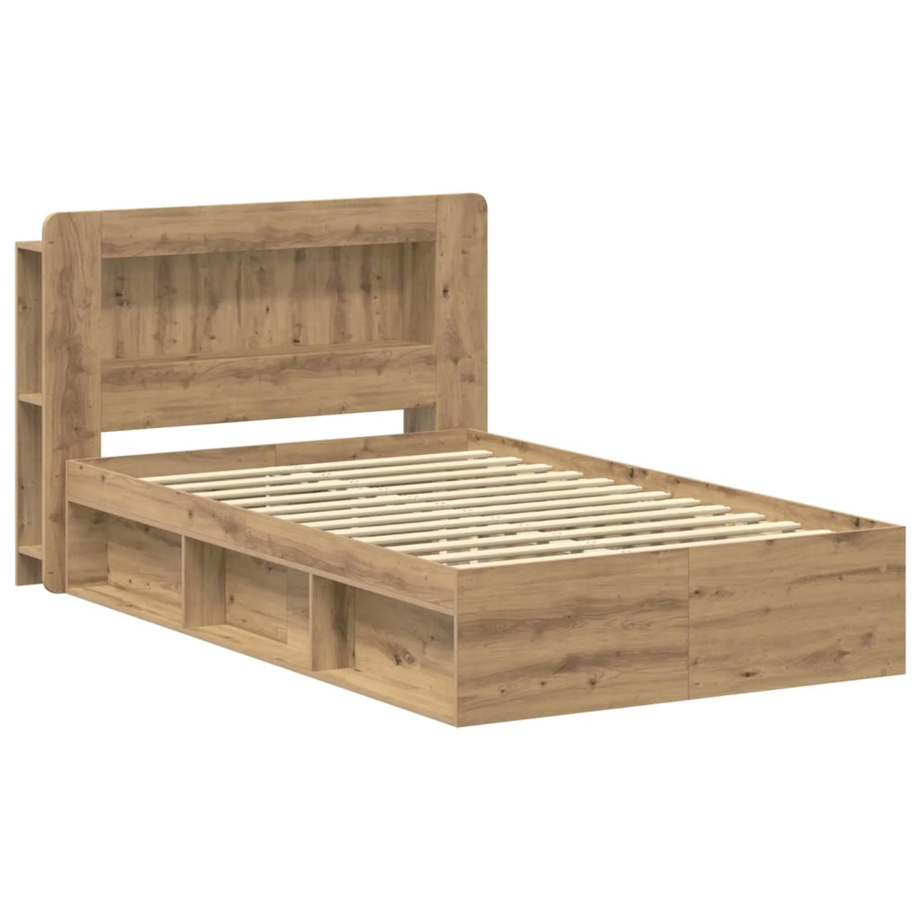 Telaio del letto con storage Rovere Artigianale 120 x 190 cm