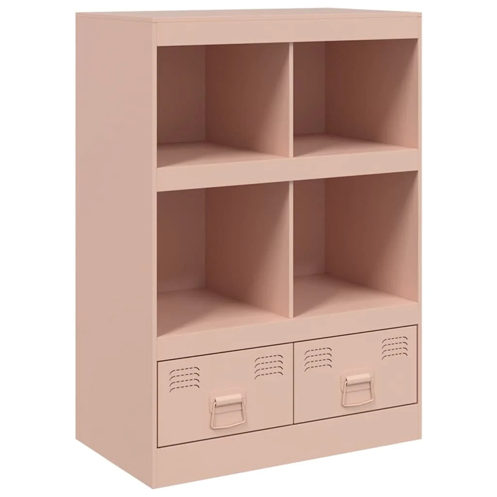 Buffet credenza cassettiera armadio mobile contenitore organizer cucina soggiorno salotto alto 67 x 39 x 95 cm acciaio rosa 02_0035158