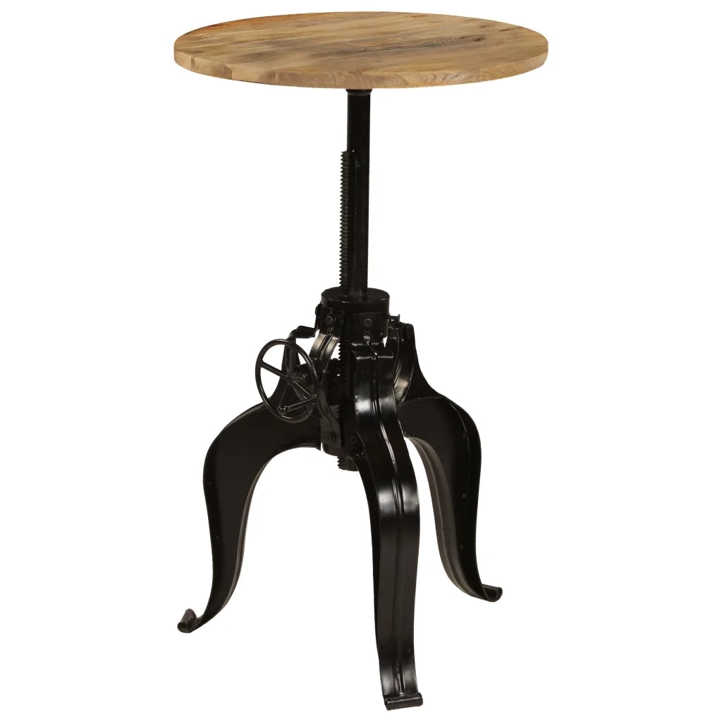 Tavolo da Bar in Legno Massello di Mango 60x(76-110) cm cod mxl 29847
