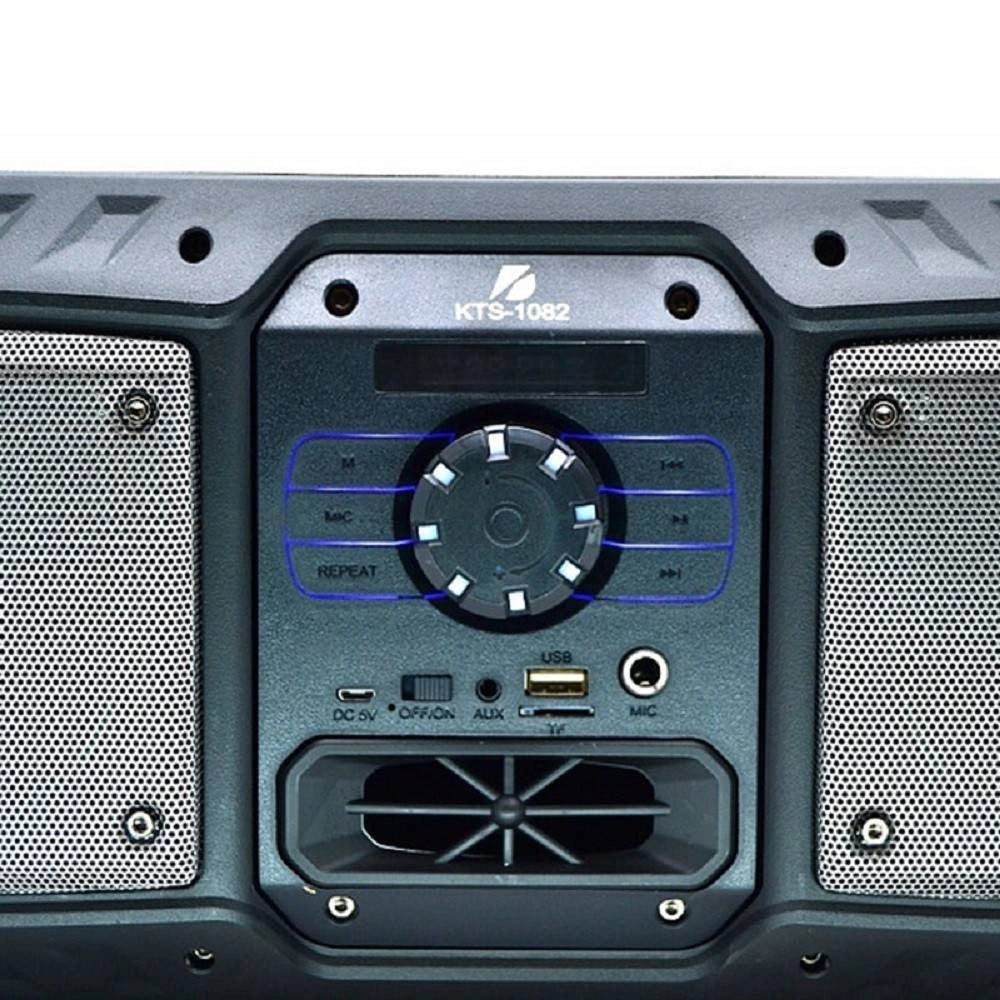 Trade Shop - Altoparlante Speaker Cassa Amplificata Bluetooth Kts-1082 Radio Fm Tf Usb Aux Mic -