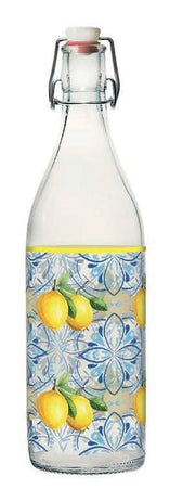 Bottiglia in Vetro con Tappo Ermetico Sunny Lemon 1 Litro Cerve