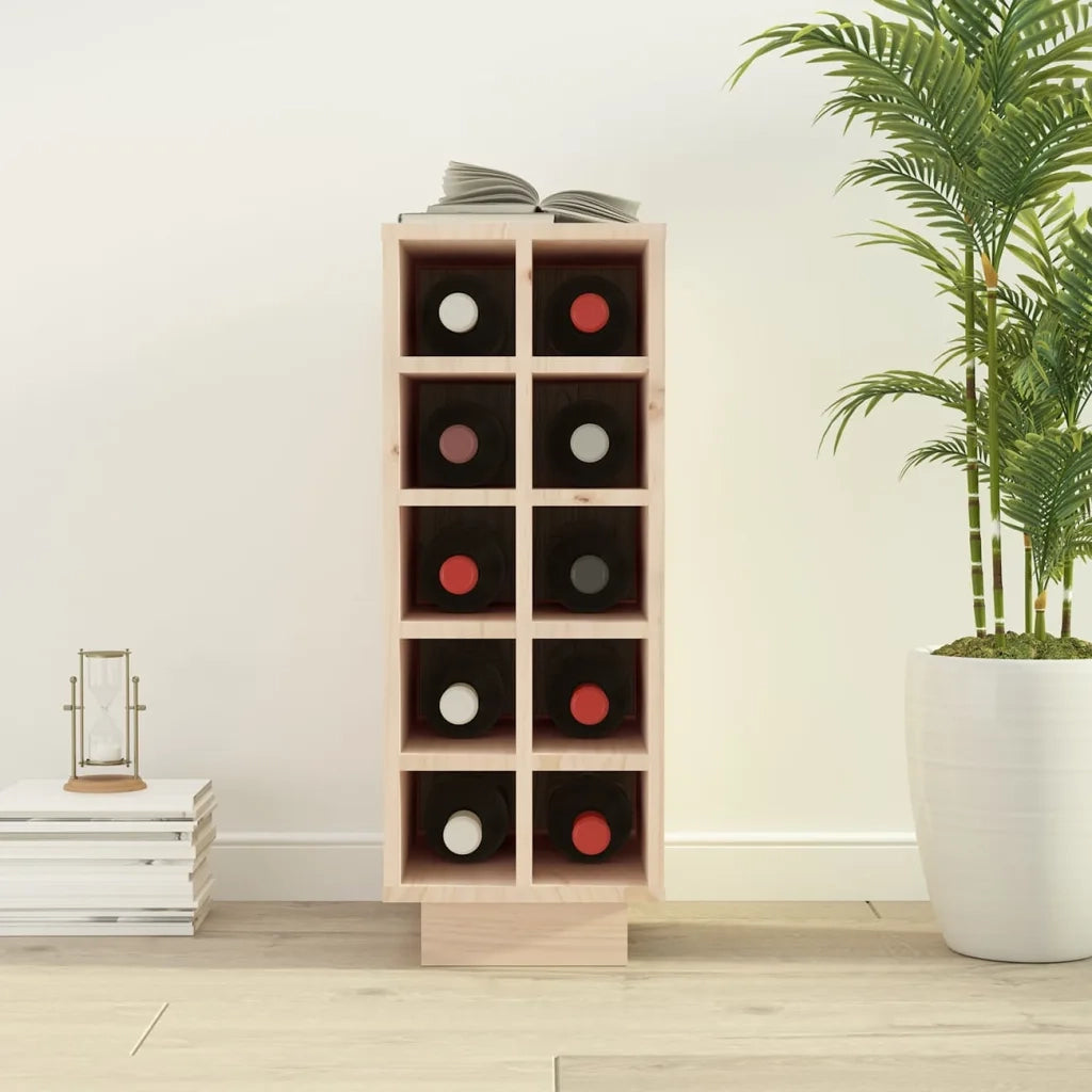 Portabottiglie 23x34x61 cm in Legno Massello di Pino cod mxl 54197