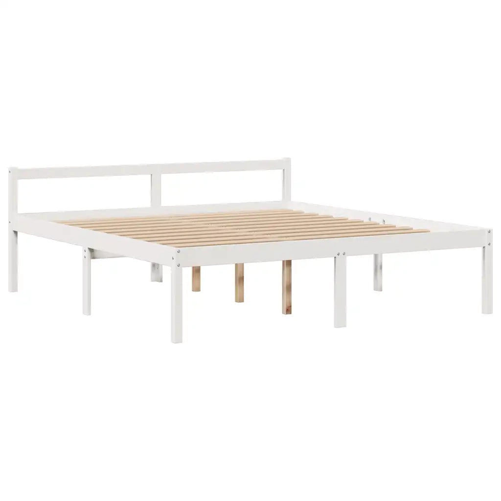 Giroletto con Libreria senza Materasso-Struttura Letto con contenitore 180x200 cm in Legno Pino 703607