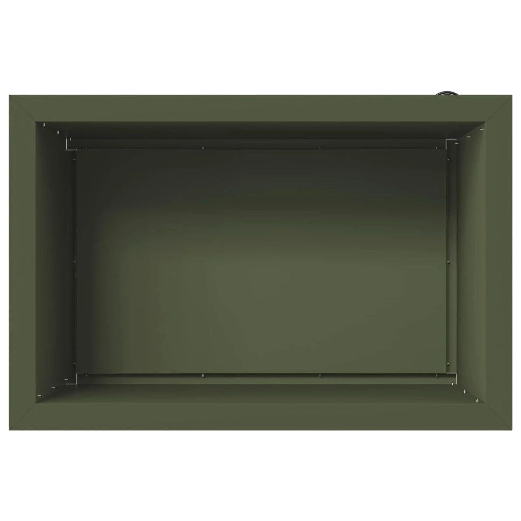 Fioriera da giardino con LED Verde Oliva 40 x 60 x 40 cm 8008146