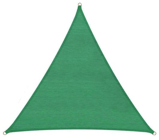 Tenda a Vela Ombreggiante Triangolare 500x500x500 cm in Polietilene Bauer Verde