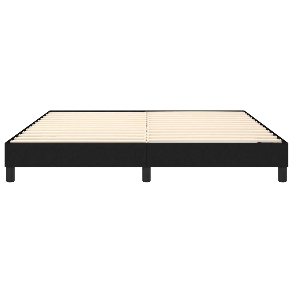 Struttura Letto a Rete a Molle Nero 160x200 cm in Tessuto 3120526