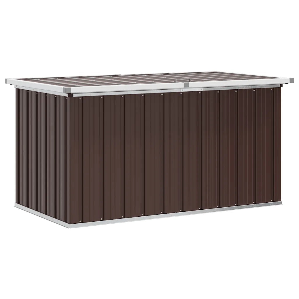 Baule da giardino marrone 129x67x65 cm CFW4592156