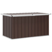 Baule da giardino marrone 129x67x65 cm CFW4592156
