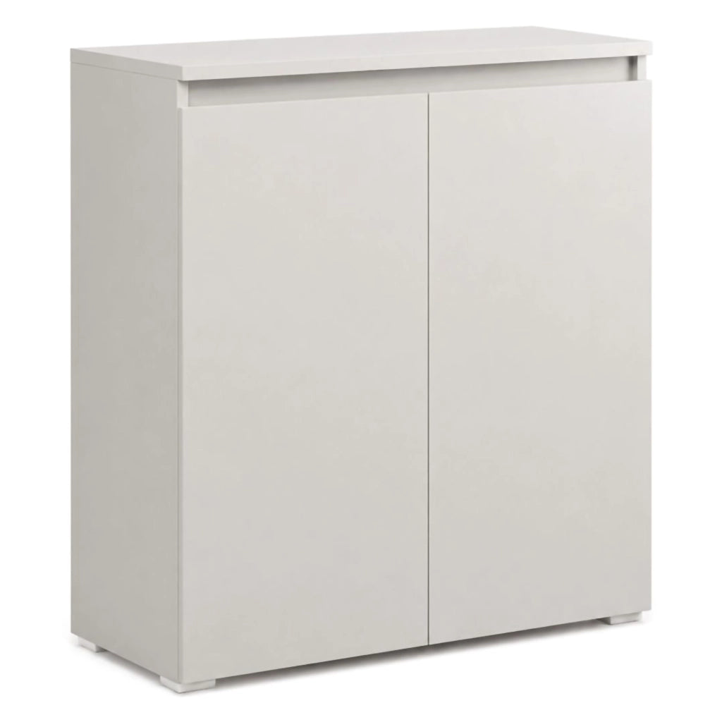 Mobile Portascarpe Astrina, Scarpiera 3 Ripiani Made in Italy, 80x37x102h cm Grigio Chiaro