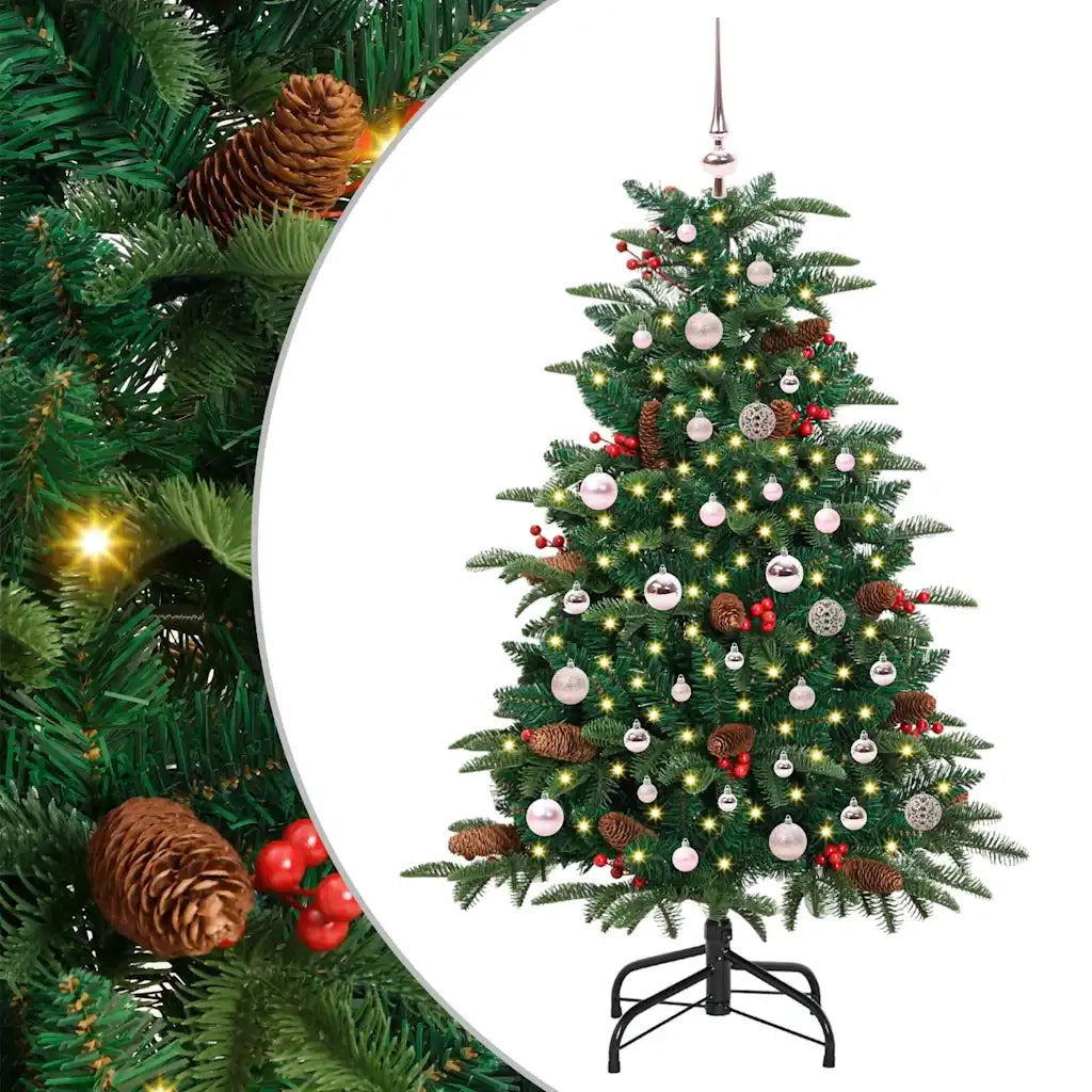 Albero di Natale | Decorazioni natalizie artificiale con 150 LED Verde 150 cm
