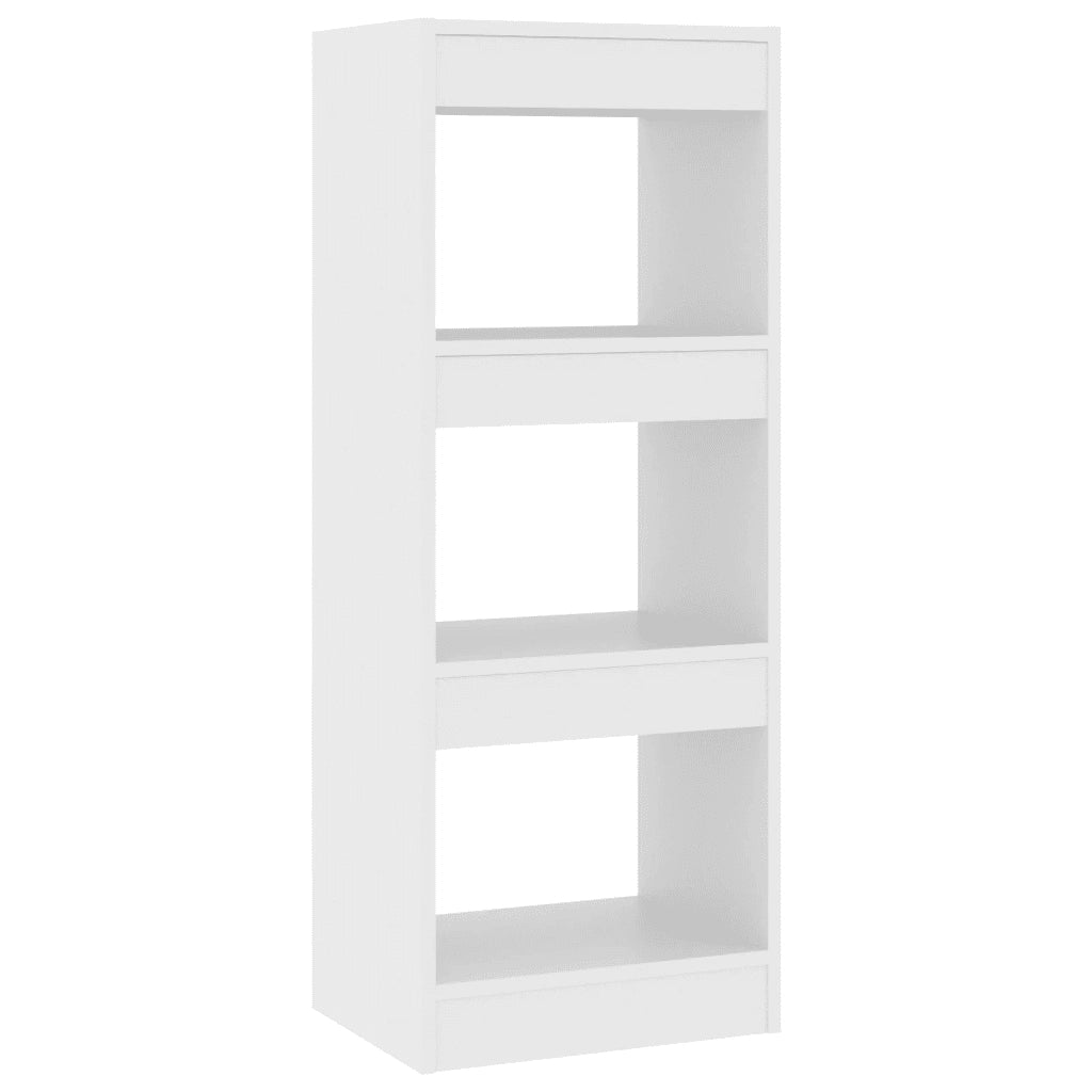 Libreria Divisorio-Scaffale per Libri-Mobile di Stoccaggio Bianco 40x30x103 cm in Truciolato