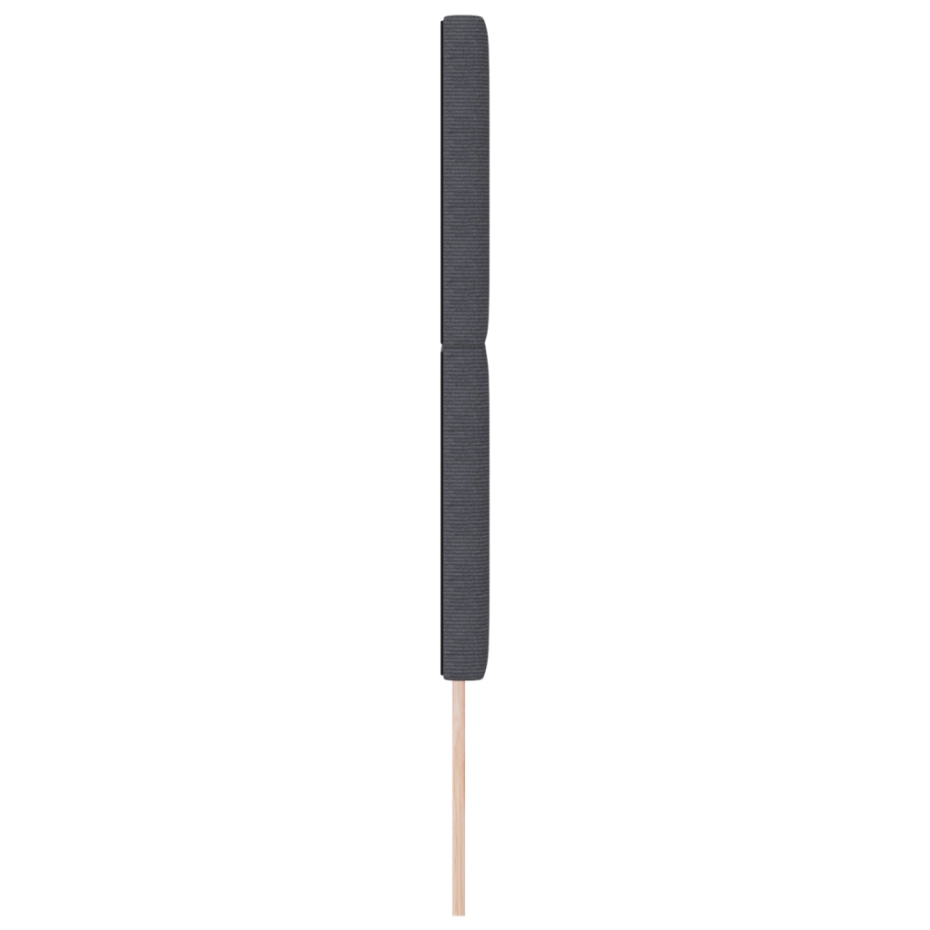 Testata LED  Grigia Scura 80 cm in Tessuto Corduroy