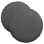 Cuscini per Seduta 2 pz | Cuscini per sedie Grigio scuro ? 40 cm Tessuto in Cords