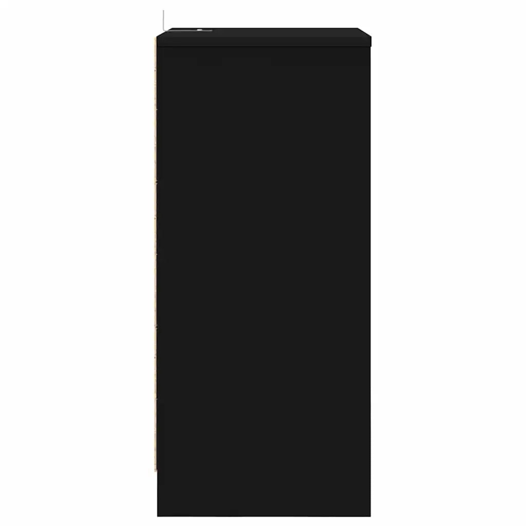 Comodini 2 pcs Nero 40 x 30 x 467 cm Legno multistrato 888910