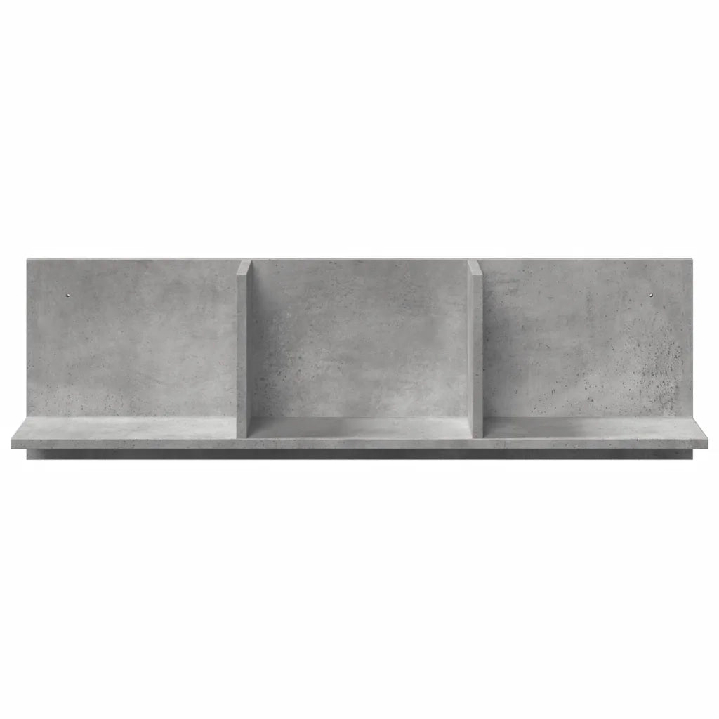 Mobile a Parete 100x16,5x30 cm Grigio Cemento in Truciolato