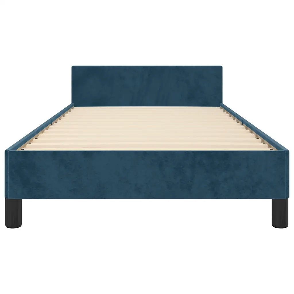 Giroletto senza Materasso Blu Scuro 80x200 cm in Velluto 3125664