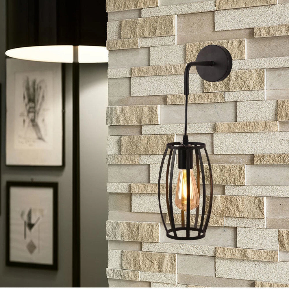 Trade Shop - Applique Parete Pendente A Forma Ovale 3d Stile Minimal Portalampada Attacco E27 Aq53 -
