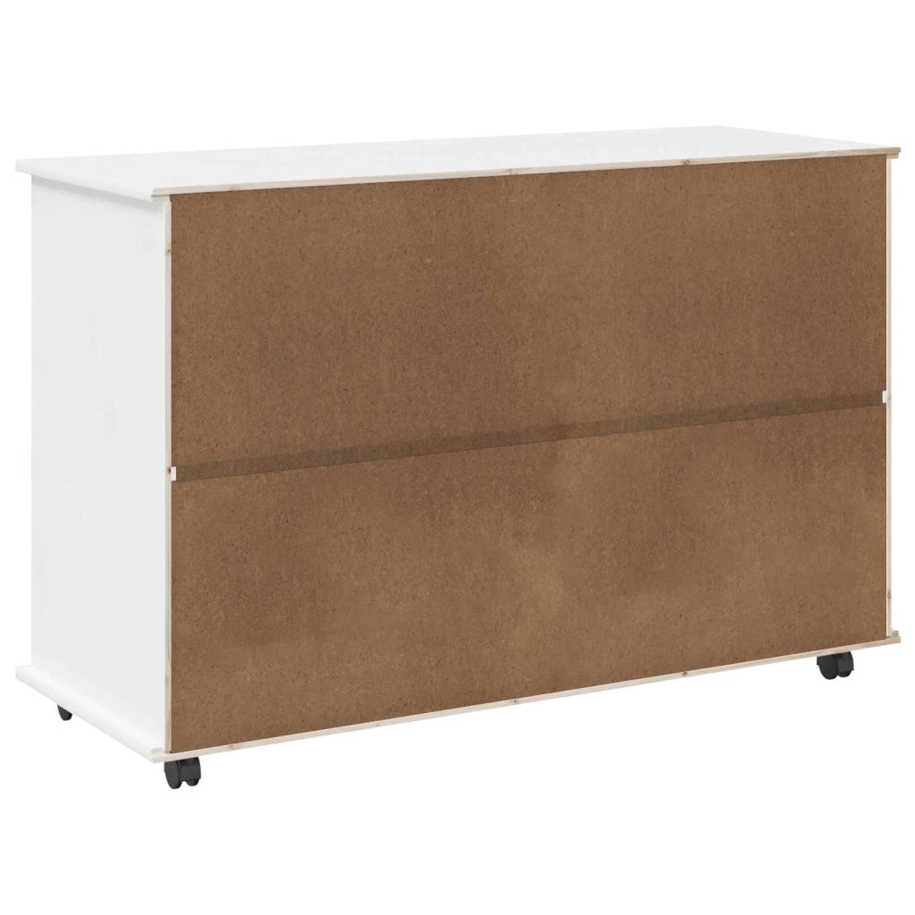 Mobile con Ruote con ruota Bianco 100 x 39 x 65,5 cm 42028385