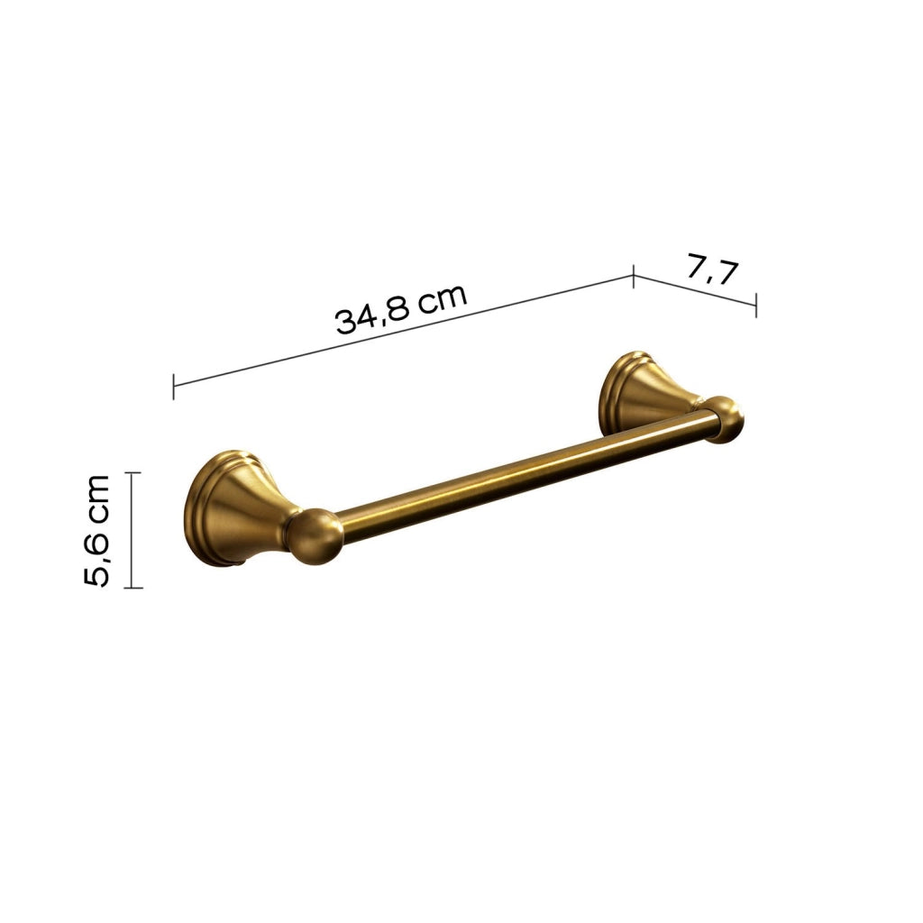 Portasalviette 35 cm da muro in acciaio inox e Cromall 7521-35 Gedy serie ROMANCE Bronzo
