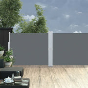 Tenda Laterale Retrattile per Patio-Tenda parasole per balcone 140x1200 cm Antracite