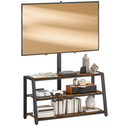 Mobile TV con supporto per televisori 32-70 pollici ¨C zephmum ¨C marrone 108x41x135 cm