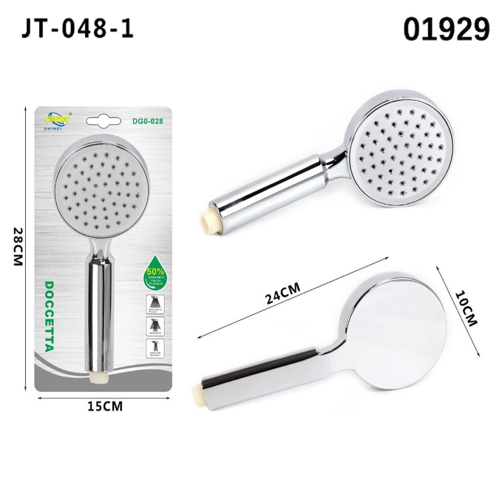 SOFFIONE BRACCIO DOCCINO BAGNO DOCCIA VASCA UNIVERSALE ROTONDO 01929
