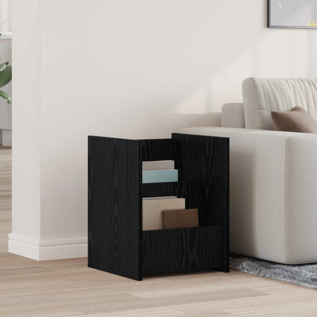 Scaffale per riviste Rovere Nero 35 x 35 x 45 cm CFW5032441