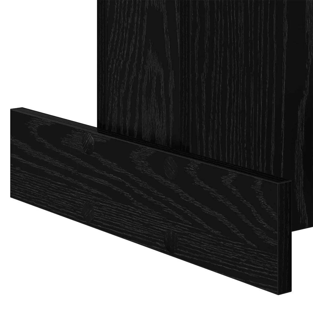 Tavolino Rovere Nero 44,5 x 45 x 55 cm Legno multistrato 891217