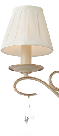 Lampadario Elegant in Metallo Brionia Beige