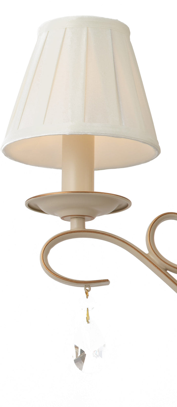 Lampadario Elegant in Metallo Brionia Beige