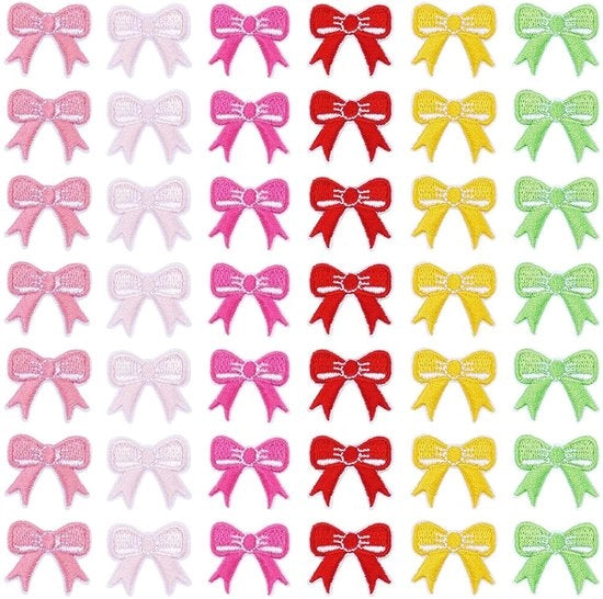 Strisciate per abbigliamento 48 pezzi - Strisciate con striato - Applicazioni per abbigliamento - Strisciate in 6 colori - Formato compatto - Ideali per cucire