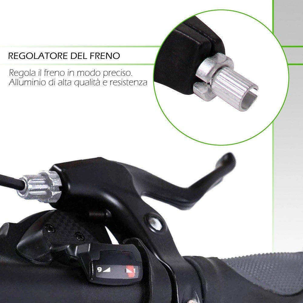 Trade Shop - Coppia Di Leve Freni In Resina Per Bicicletta Bici Attacco Universale Xc-2615 -