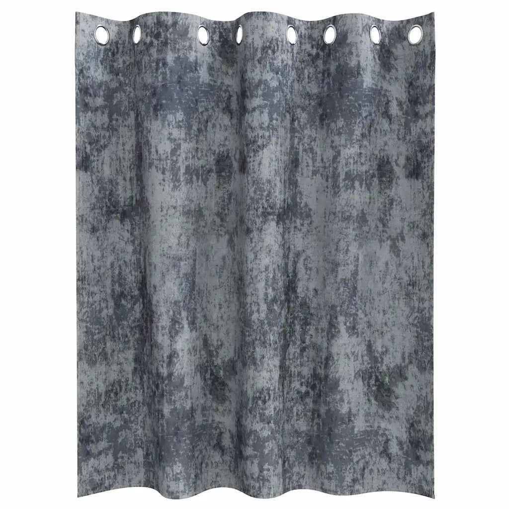 Tende in Velluto 2 pcs Grigio Argento 140 x 140 cm Velluto 4107648