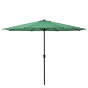 Ombrellone da Giardino Budapest con Palo Centrale e Meccanismo a Manovella 230 x Ø300 cm Verde casa.pro