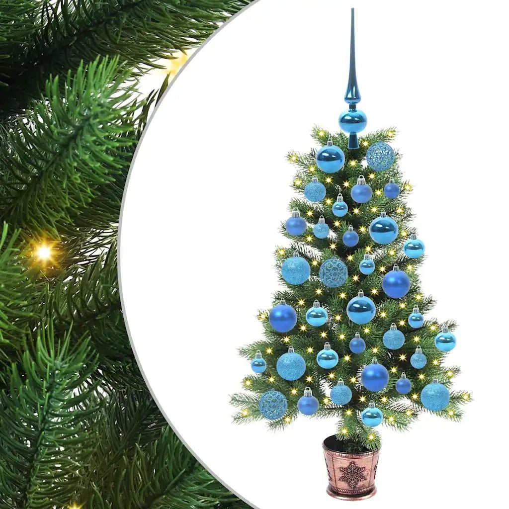 Albero di Natale con 150 LED con supporto Verde 90 cm PE 3396307