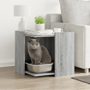 Recinto Lettiera Gatti Grigio Sonoma 53x53x51 cm in Truciolato 857756